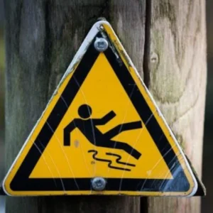 Slip and Fall Caution sign